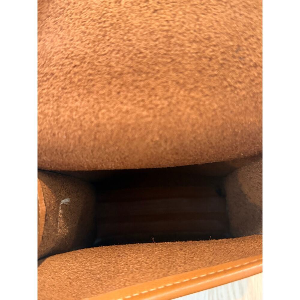 Vintage Coach Leather Crossbody Scooter Bag Tan RARE - Picture 10 of 14